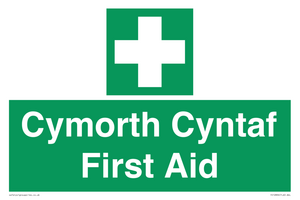 Cymorth Cyntaf First Aid in Welsh